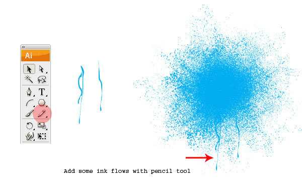 用Illustrator来制作色彩喷溅效果