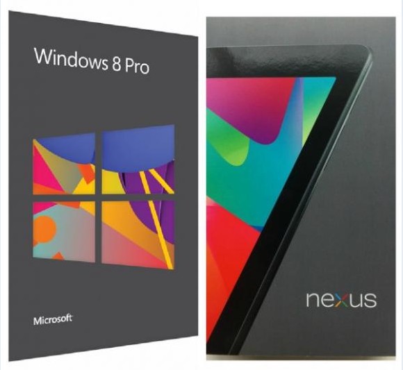 Winows8外包装抄袭Nexus7外包装？