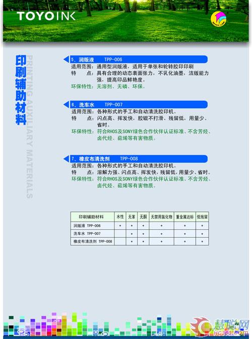 天津东洋油墨有限公司重点环保油墨产品