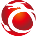 红色抽象标志