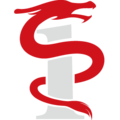 红色抽象标志