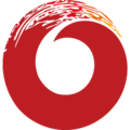 红色抽象标志
