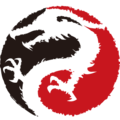红色抽象标志