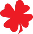 红色抽象标志
