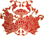 红色抽象标志