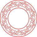 红色抽象标志
