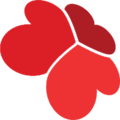 红色抽象标志