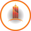 红色抽象标志