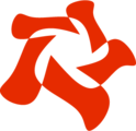 红色抽象标志