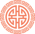 红色抽象标志