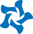 蓝色抽象标志