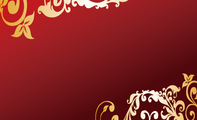 中国风大红喜庆艺术名片