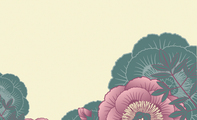 花簇玫红绿素粉艺术名片