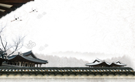 中国风建筑黑房产业名片