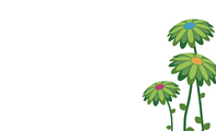 绿花白底绿化名片
