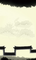 中国风淡雅淡灰农家乐名片