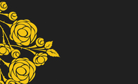 深底金色玫瑰名片