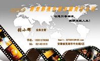 辉煌影视传媒有限责任公司;业务主管;安徽省芜湖市中央城A区;手机：155*****088;QQ： 821***616;Emall：...