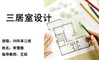 三居室设计;班级：09环本三班;姓名：李雪微;指导教师：王琼;3344 Network Technologies;LOGO 