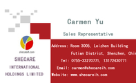SHECARE;Sales Representative;Address: Room 3005, Leizhen Building;Futian District, S...