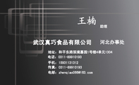 武汉真巧食品有限公司;助理;地址：和平东路筑境嘉园1号楼4单元1304;电话：0311-*****193;手机：159*****312...