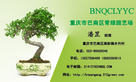 重庆市巴南区常绿园艺场;经理;重庆市巴南区南彭镇水竹村;电话:023-*****546;手机:135*****466 189*****91...