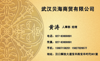 武汉贝海商贸有限公司;人事部 经理 ;地址:汉口解放大道宝丰路宝丰时代901室;电话:027-*****691;手机:156...